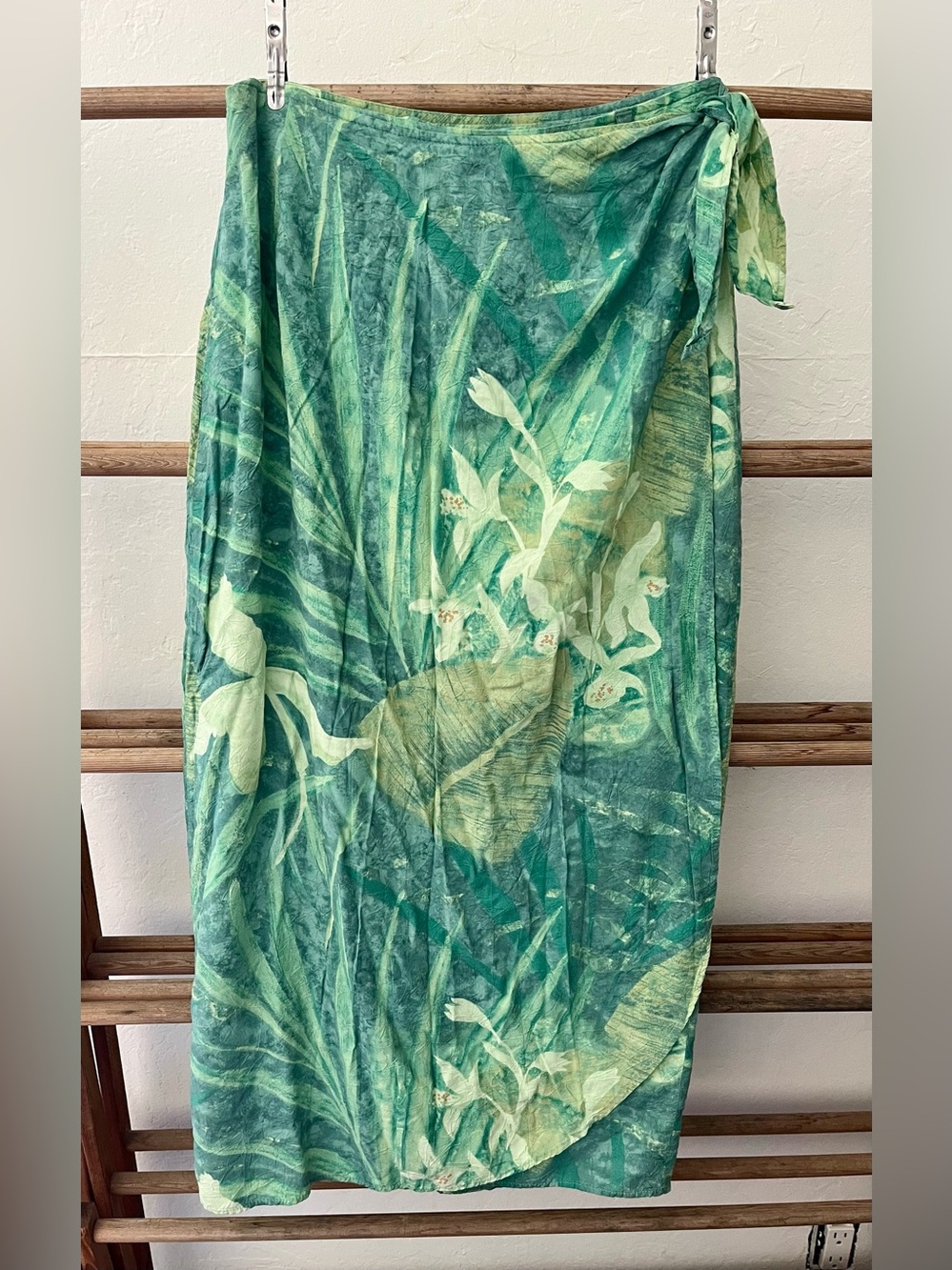 Vintage Jams World Tropical Botanical Wrap Skirt / Pareo